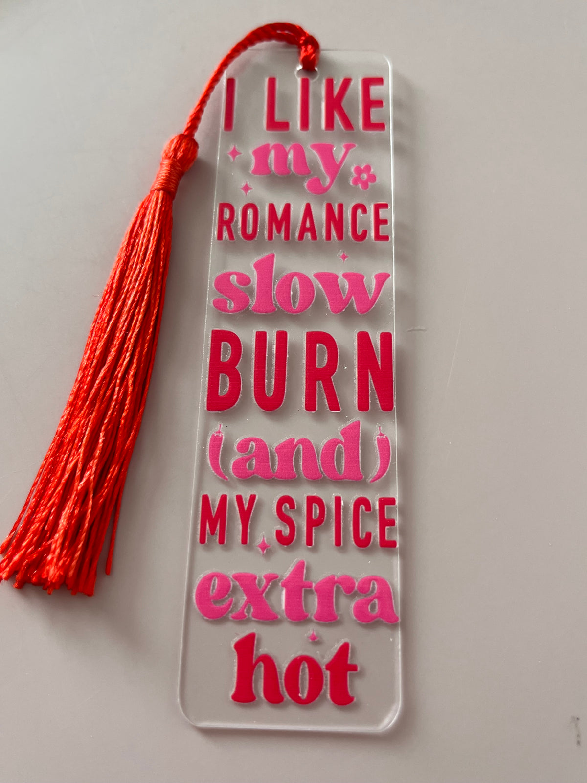 I like my romance slow burn and my spice extra hot bookmark