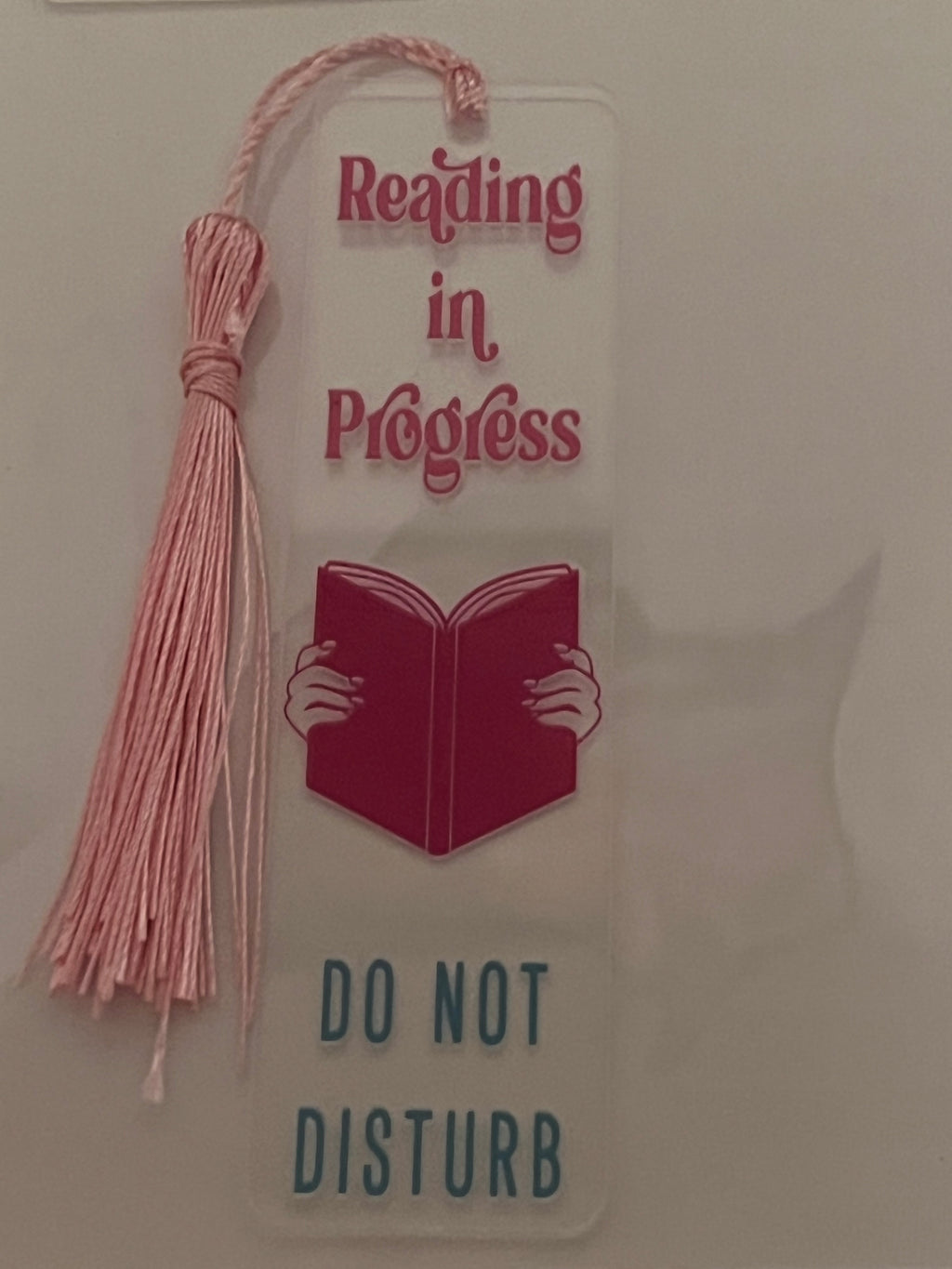 Reading in progress do not disturb bookmark