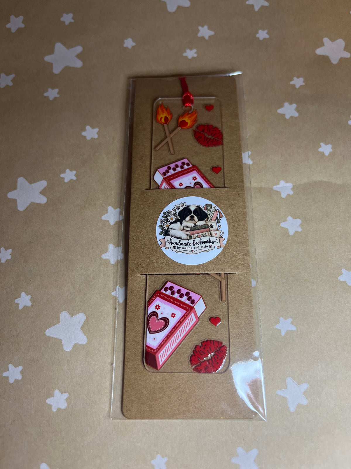 Spicy romance bookmark
