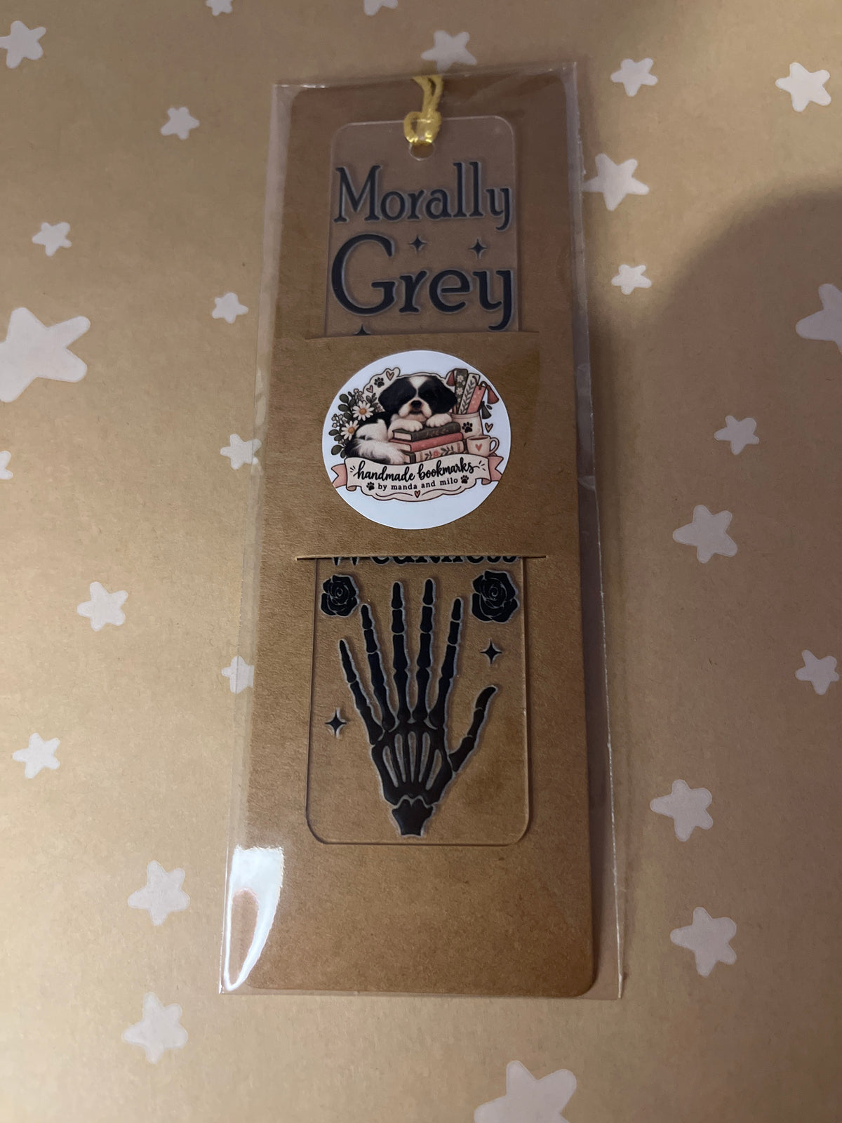 Dark romance bookmark