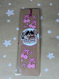 Just one more chapter pink bookmark