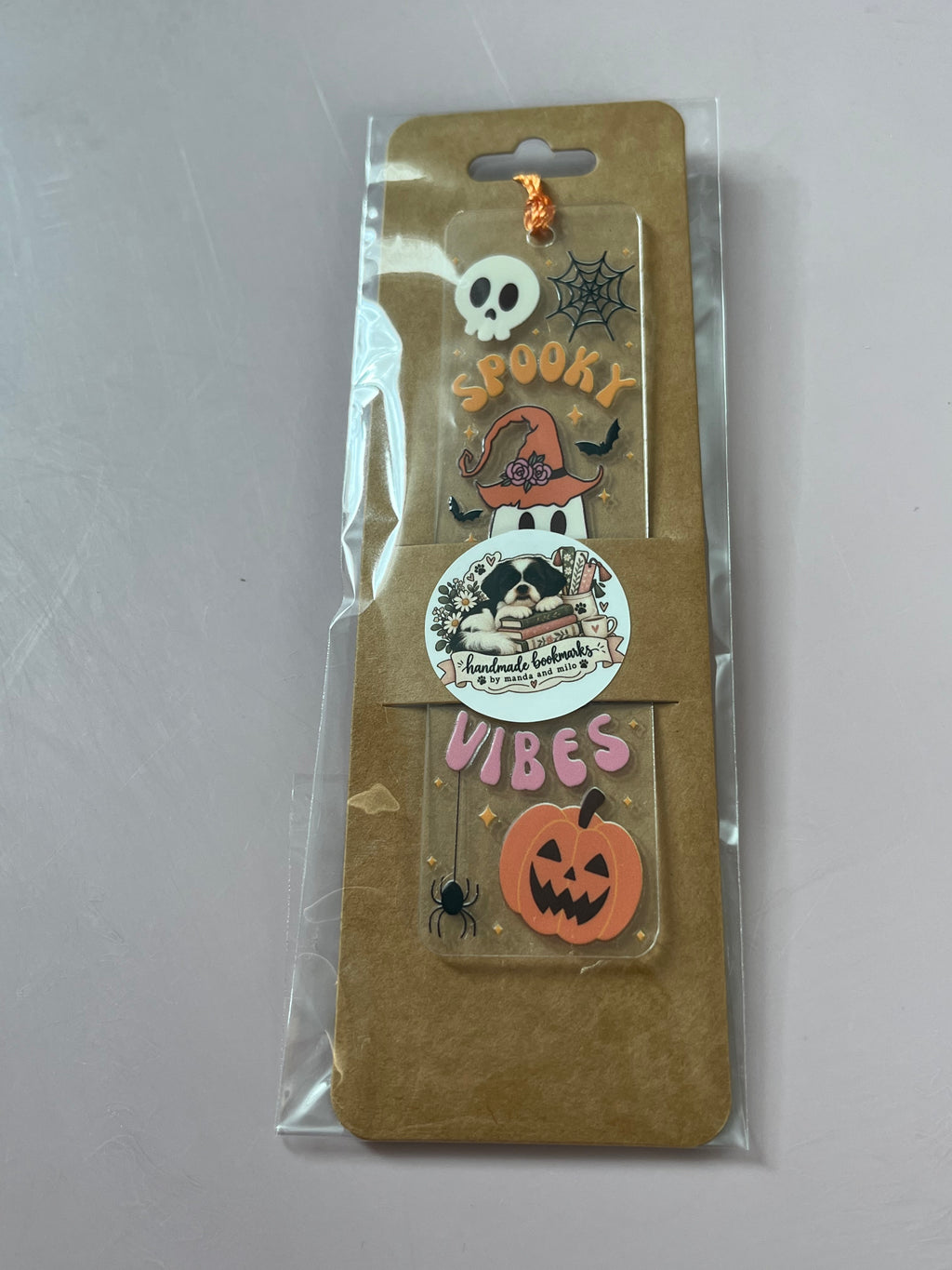 Spooky vibes bookmark