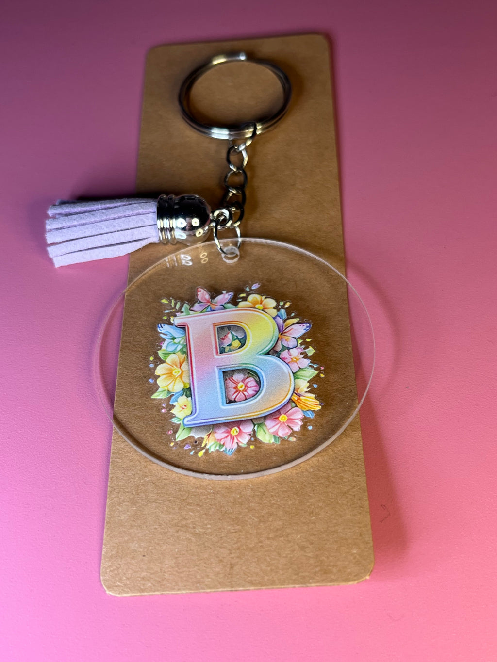 B keychain