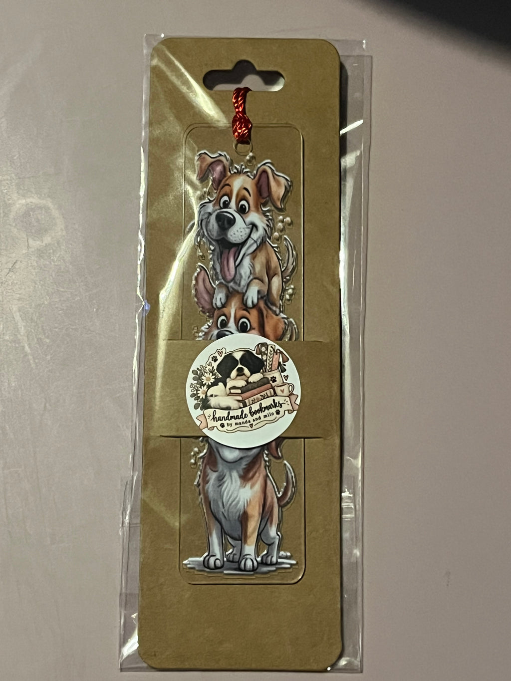 Dog bookmark