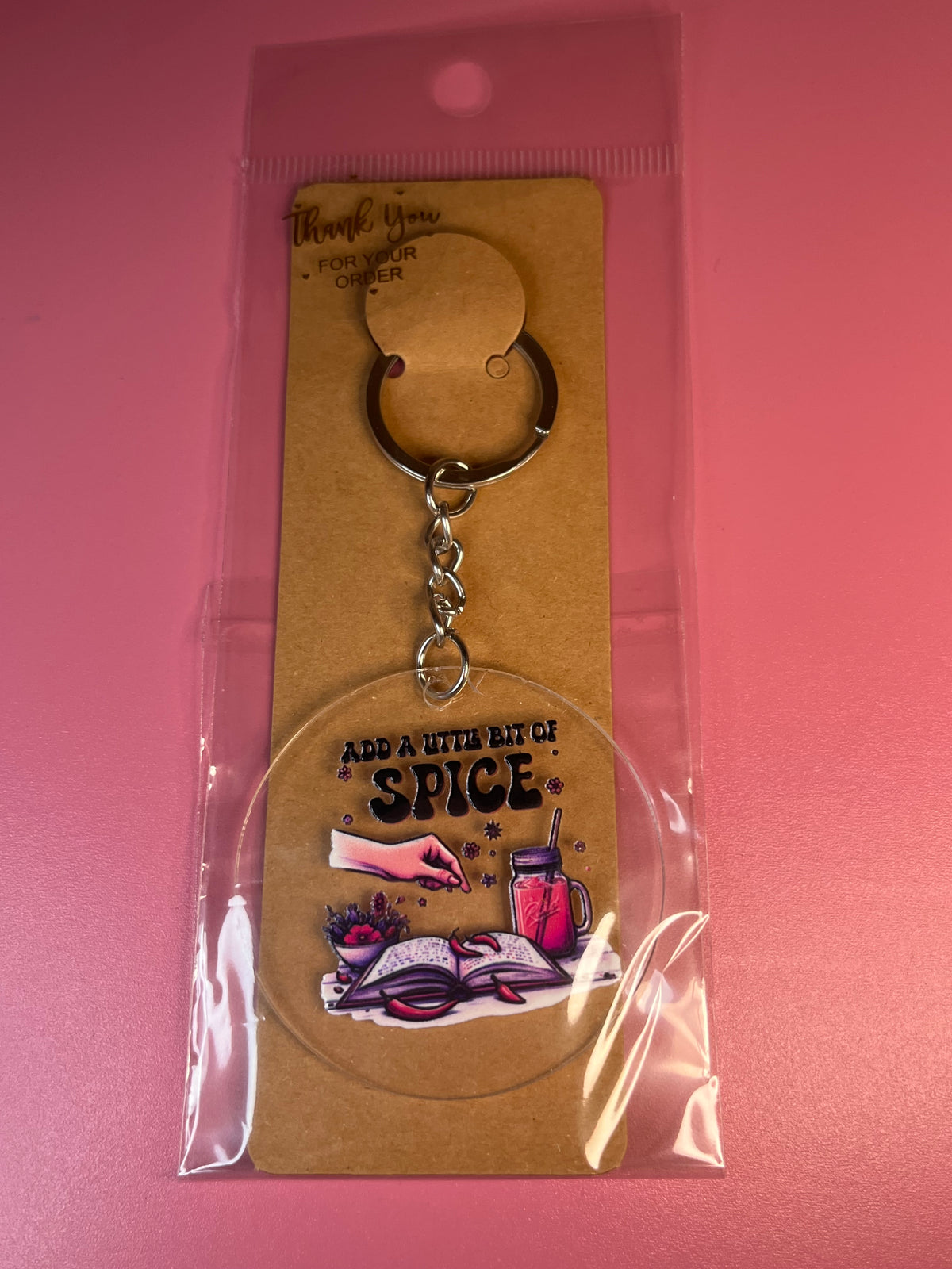 Add a little bit of spice keychain