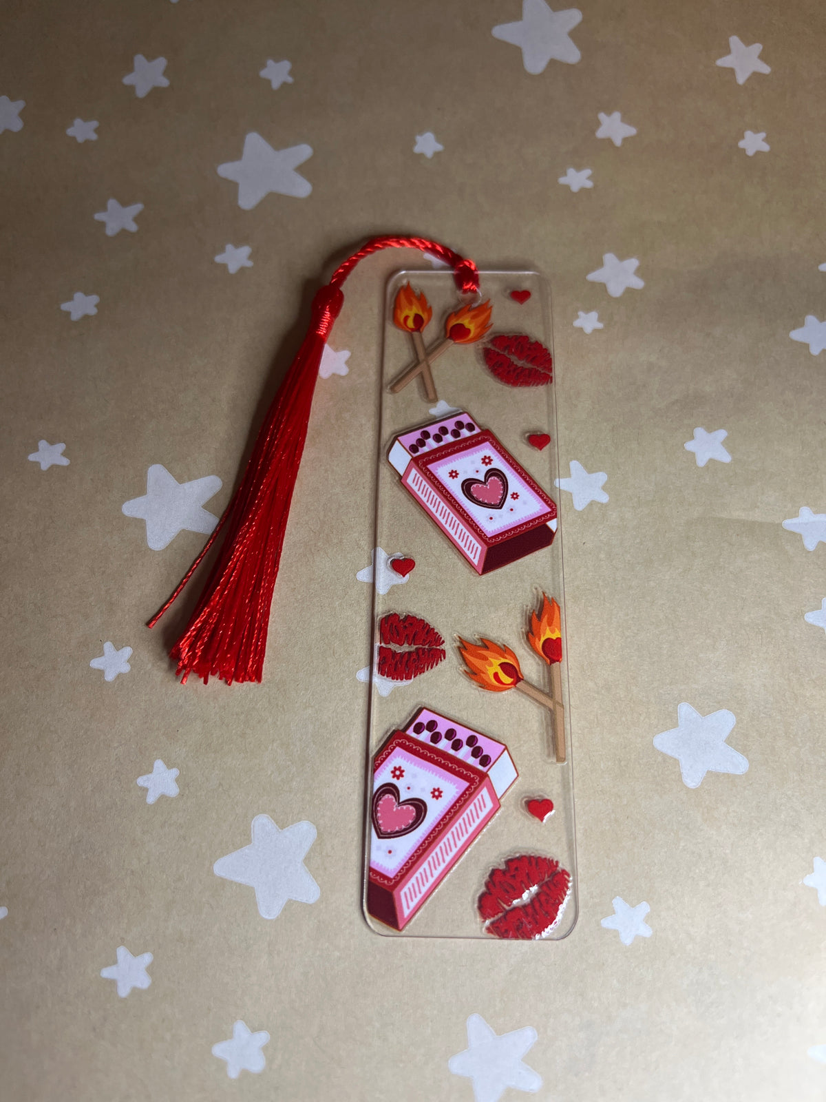 Spicy romance bookmark