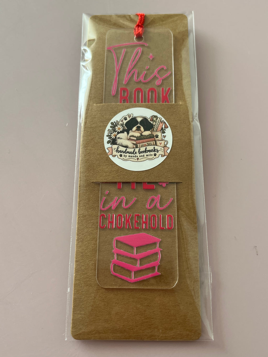 This book has me in a chokehold bookmark