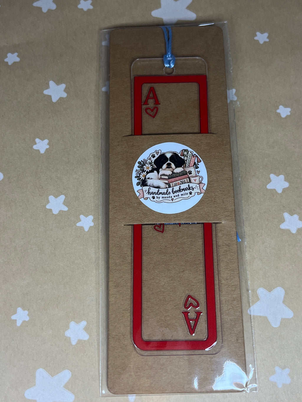 Ace of hearts bookmark