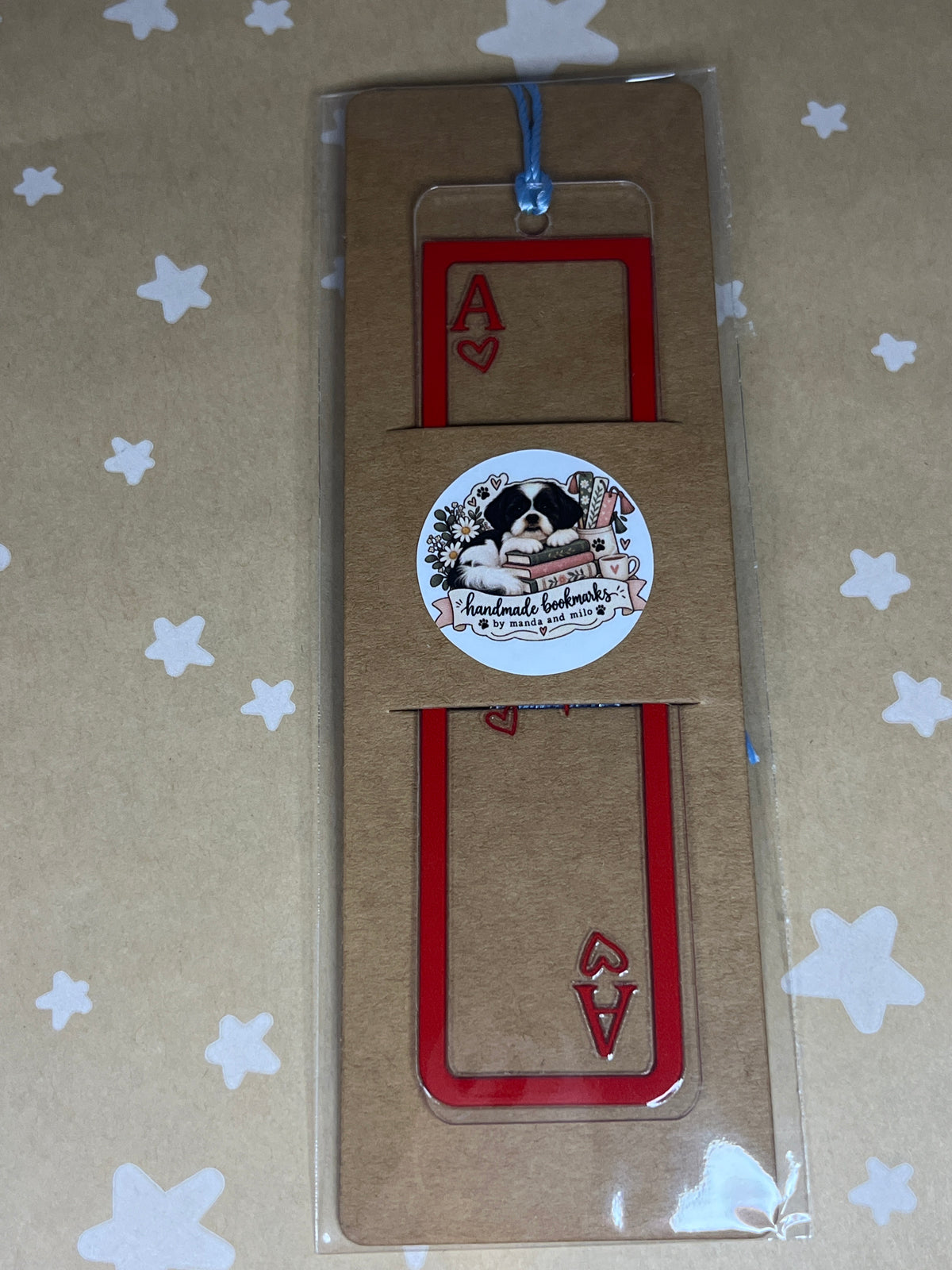 Ace of hearts bookmark