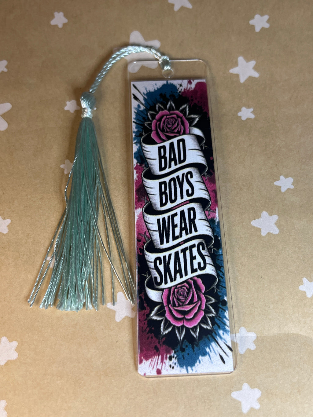 Ice hockey romance bookmark