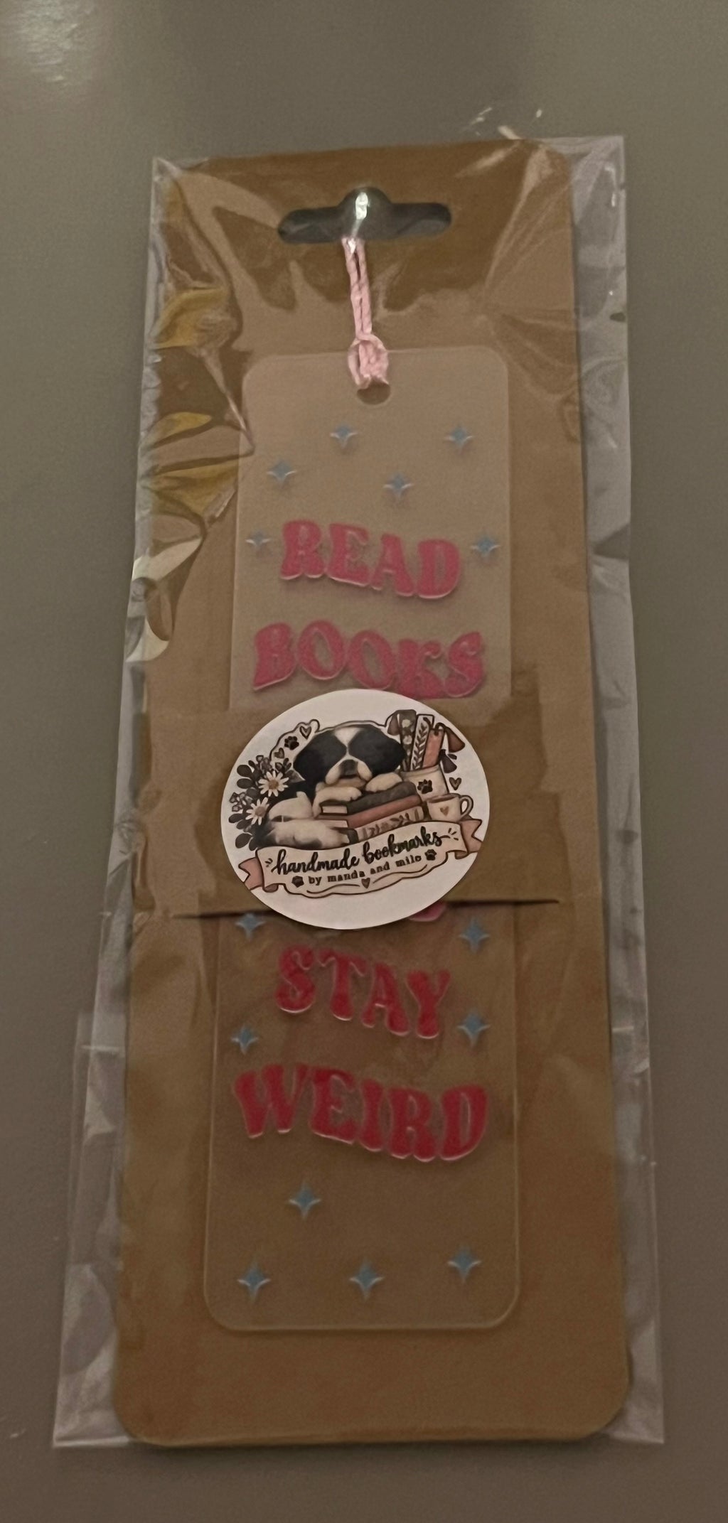 Read books, be kind, stay weird bookmark
