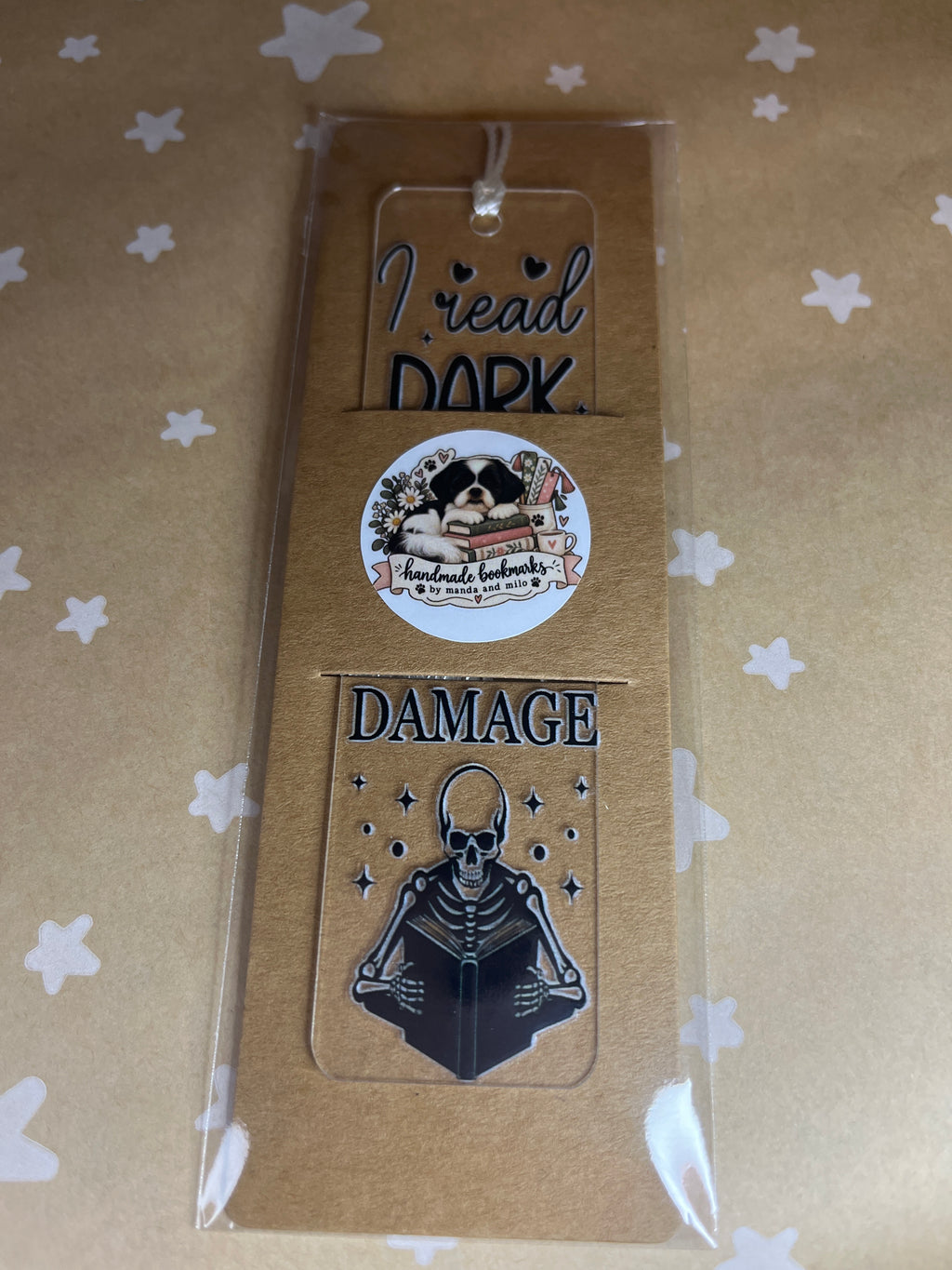 Dark romance bookmark