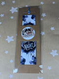Saint on ice sinner at night bookmark