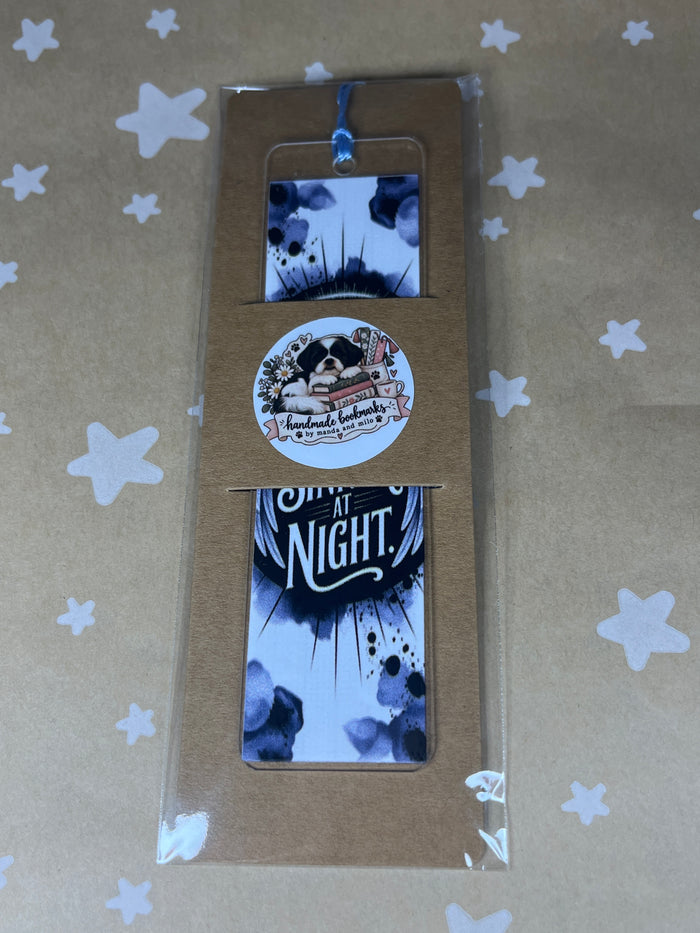 Saint on ice sinner at night bookmark