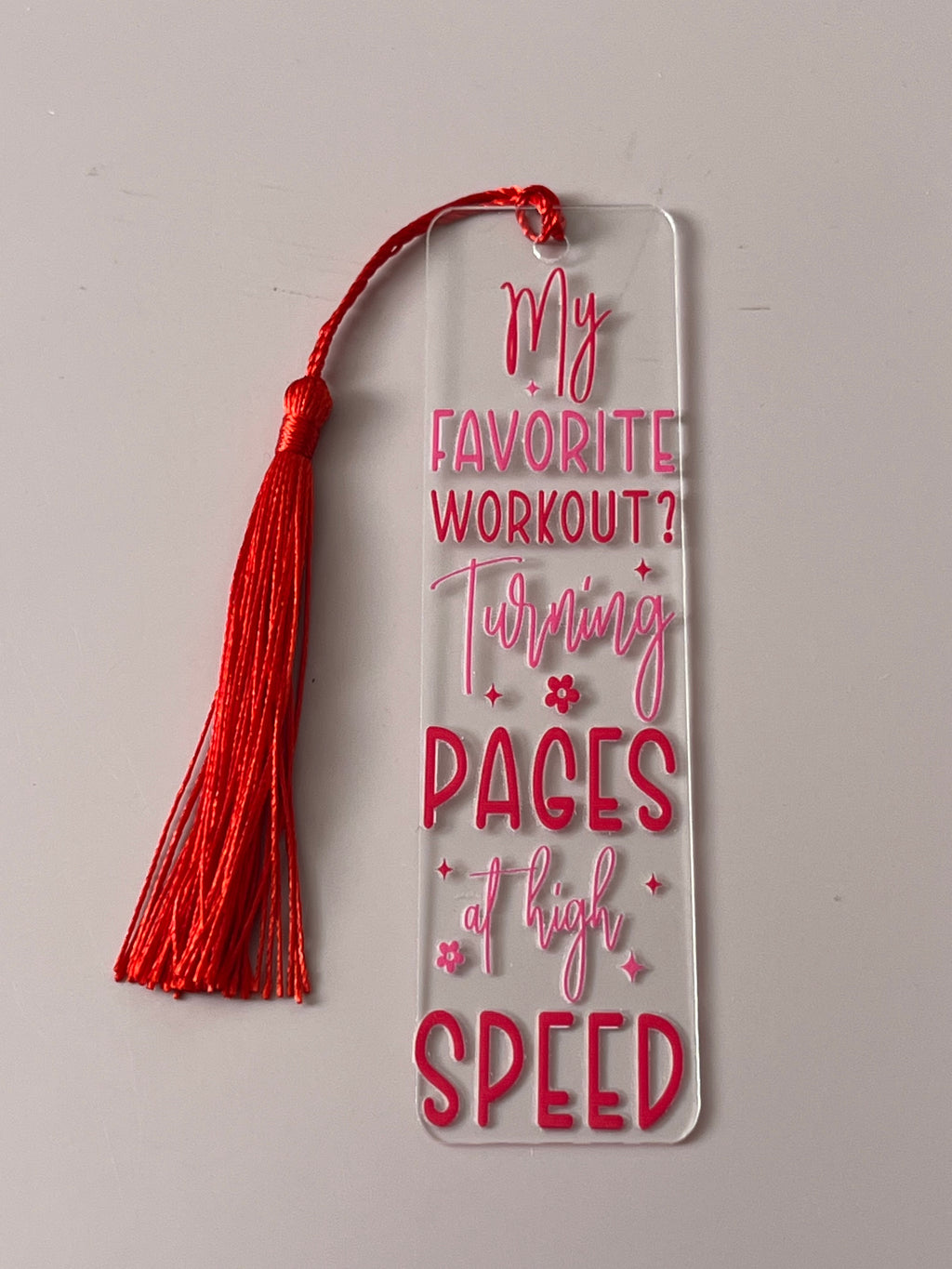 My favourite workout? Turning pages at high speed bookmark