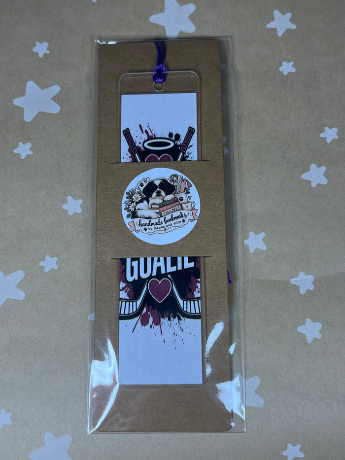 Claimed by the goalie bookmark