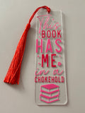 This book has me in a chokehold bookmark