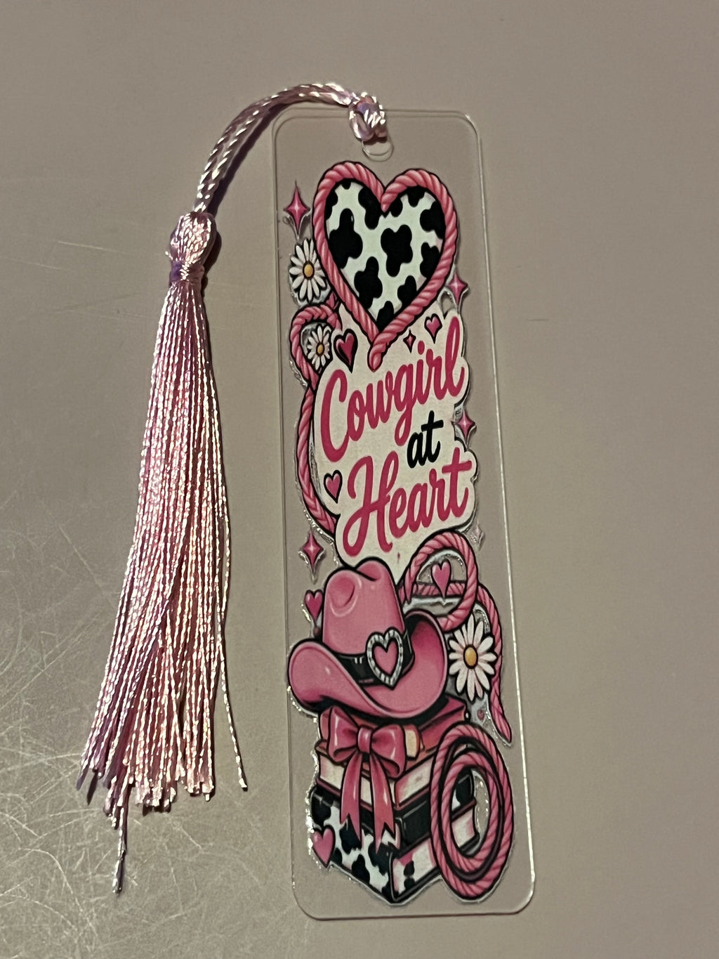 Cowgirl at heart bookmark