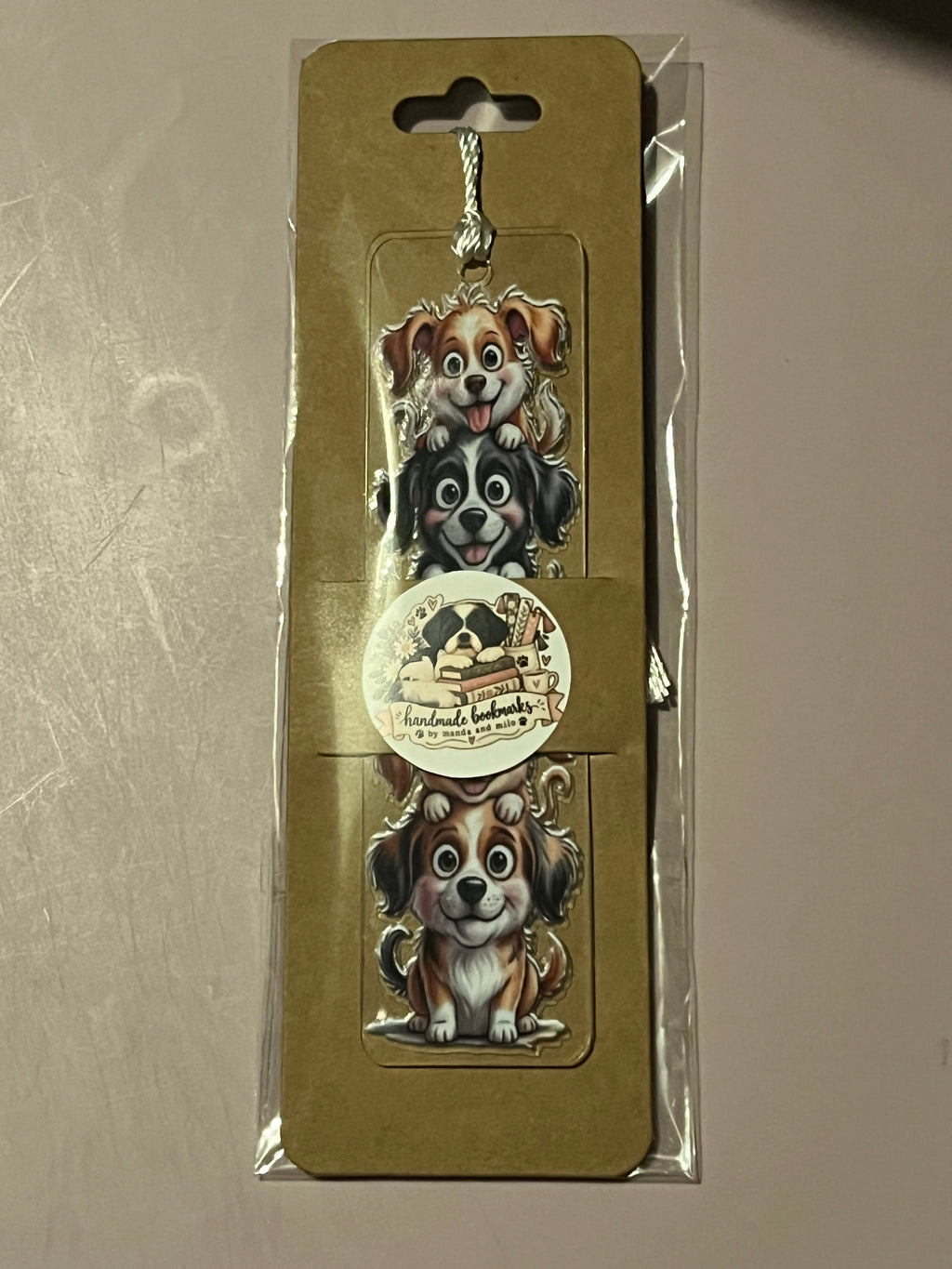 Dog bookmark