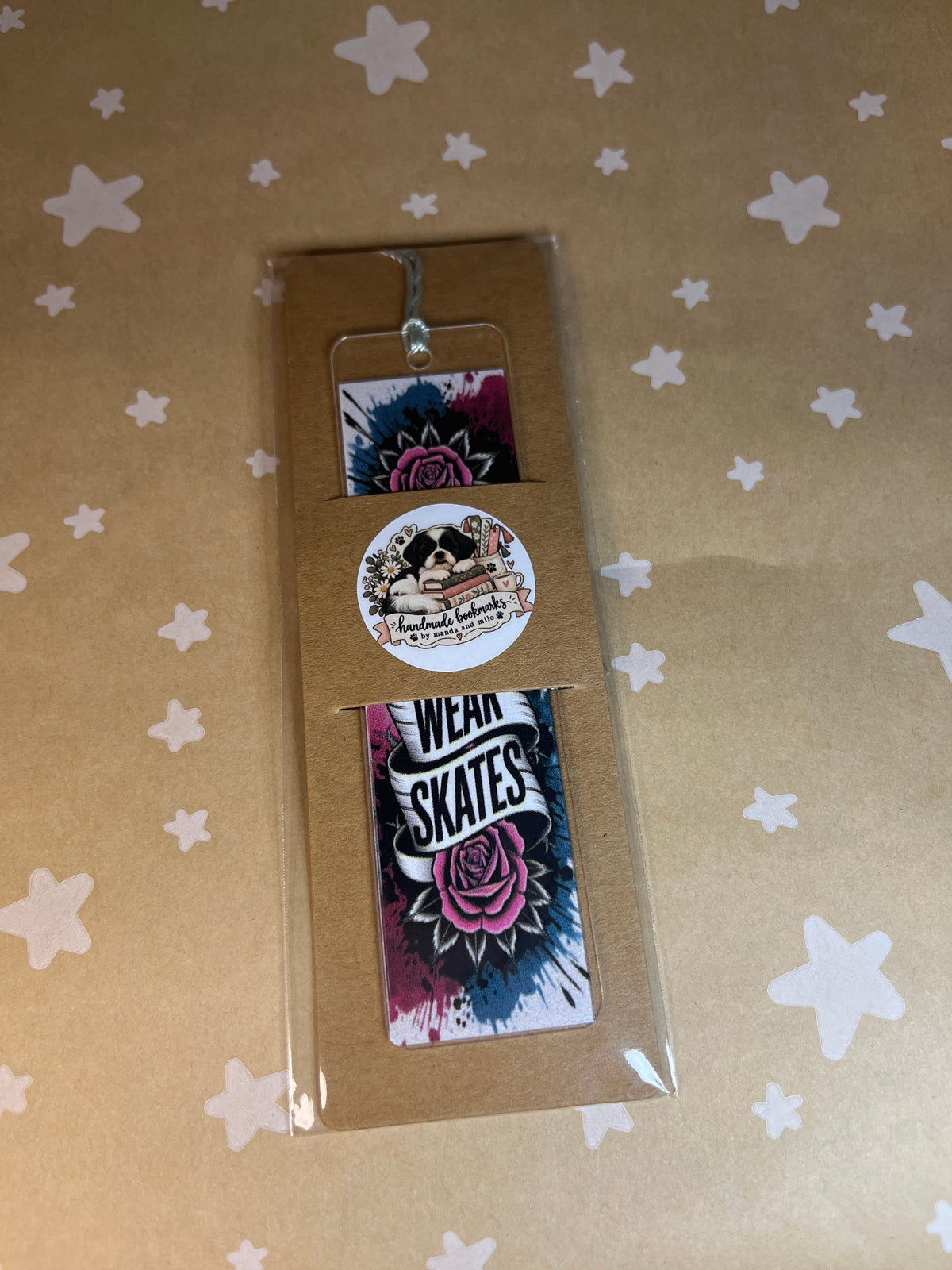 Ice hockey romance bookmark