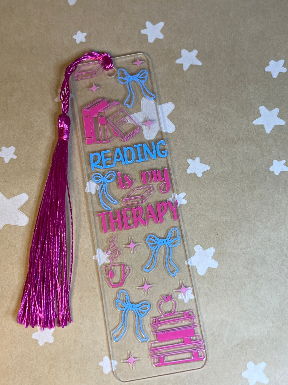 Reading is my therapy bookmark