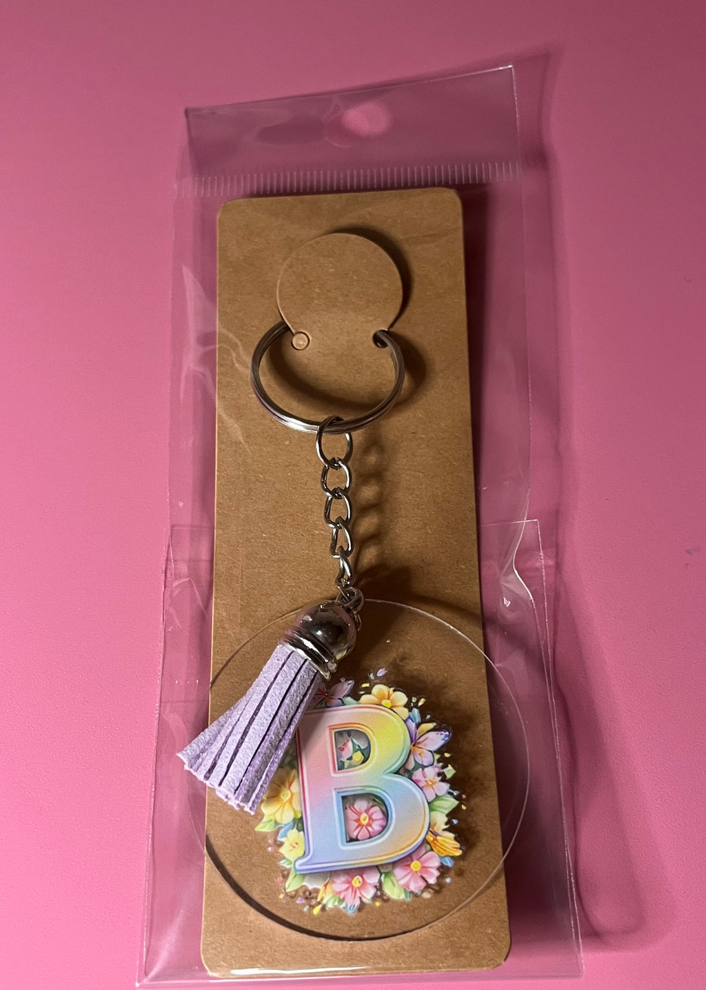B keychain