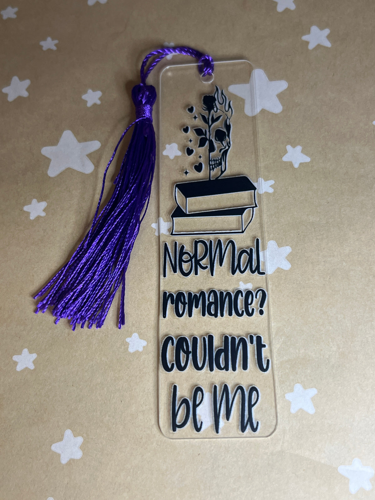 Dark romance bookmark