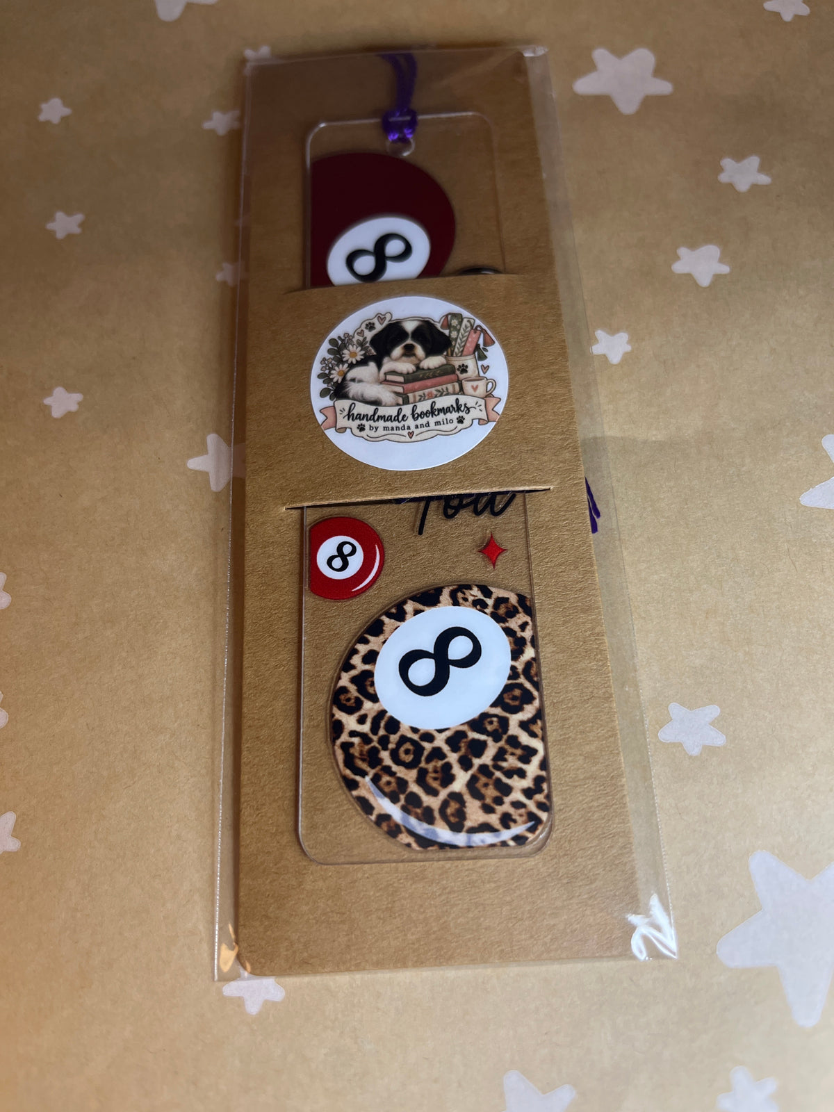 8 ball bookmark