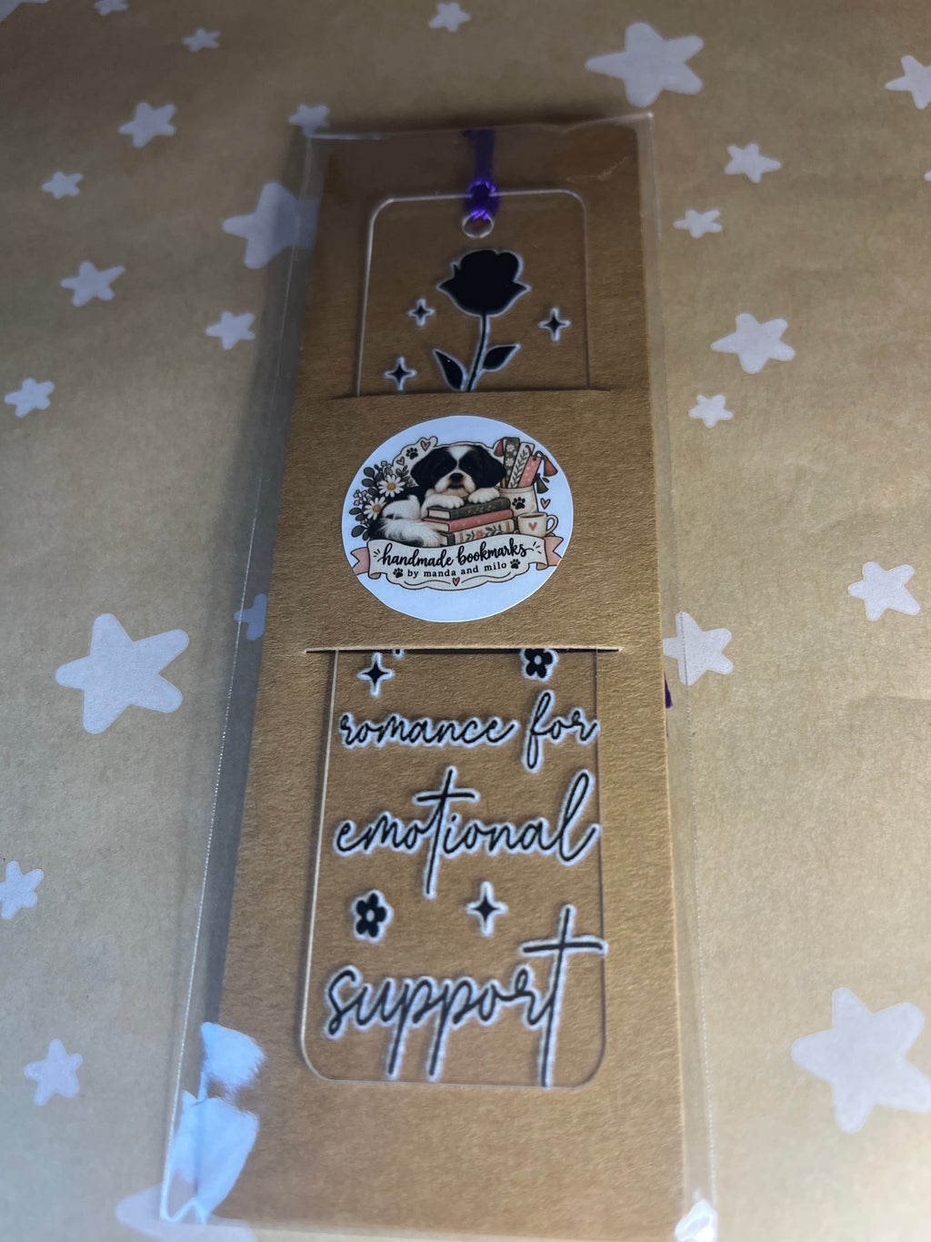 Dark romance bookmark