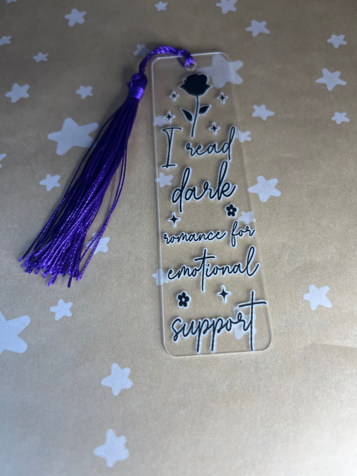 Dark romance bookmark