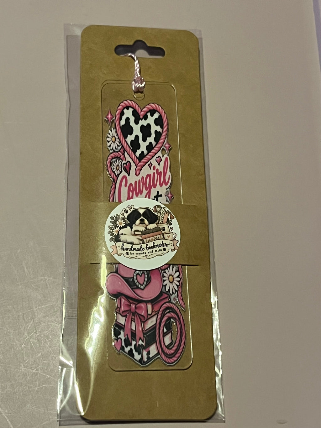 Cowgirl at heart bookmark