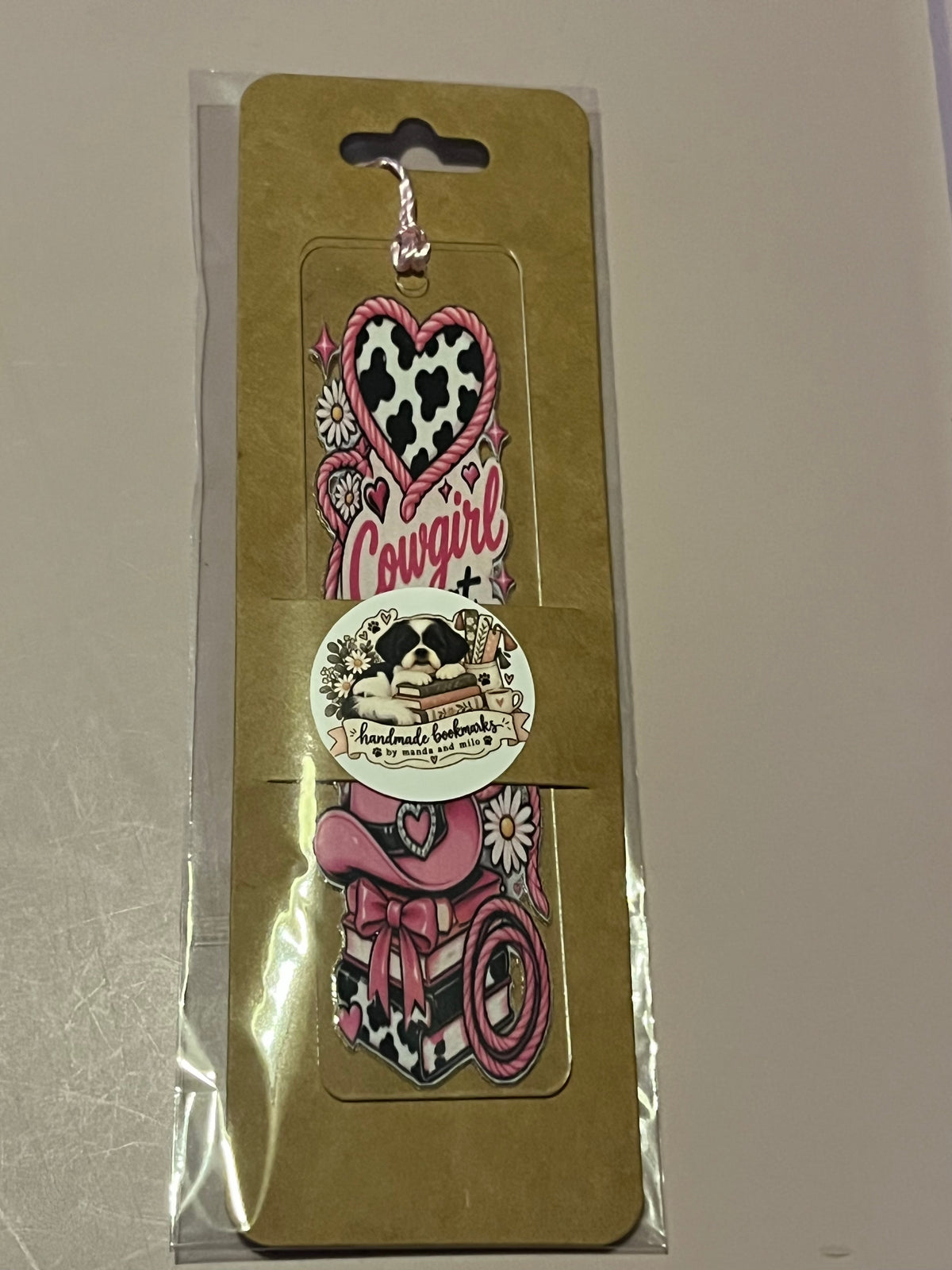 Cowgirl at heart bookmark