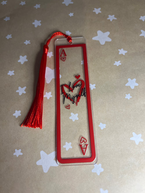 Ace of hearts bookmark