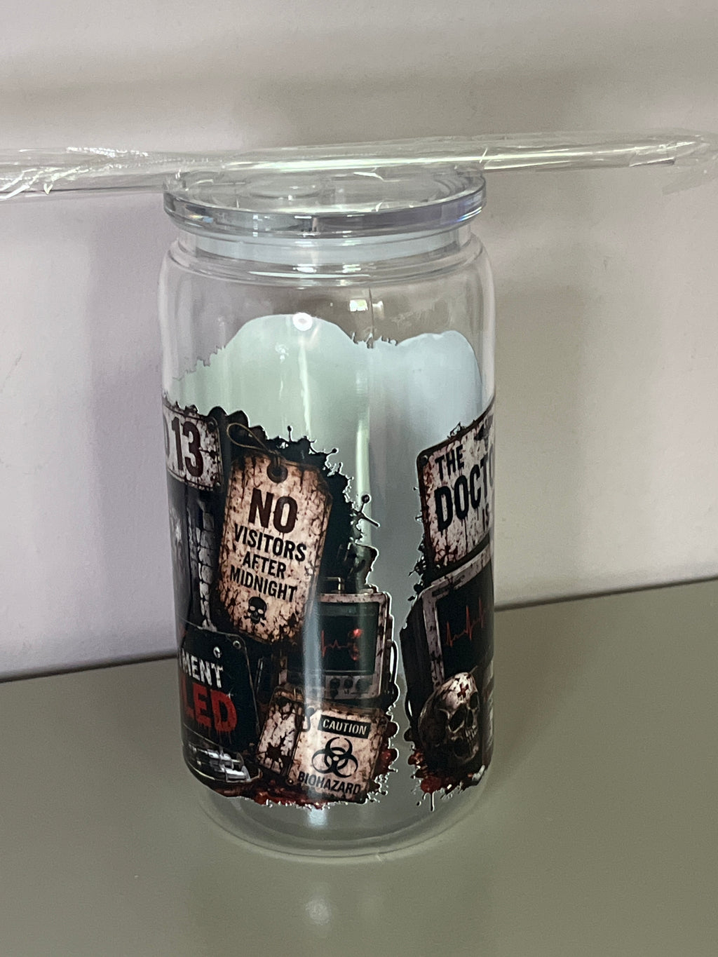 Halloween 610ml Tumbler with straw